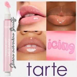 Tarte Icing Lip Melt Mask (Blush Baby Pink Vanilla Birthday Cake Scent)